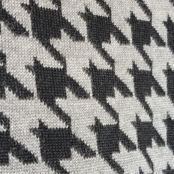 Calvin Klein Houndstooth Dark Academia Sleeveless Sweater Dress Petite Small 341 - Picture 8 of 10